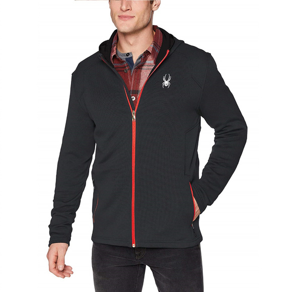 New Men's Spyder Chambers Hooded Fleece Jacket - Picture 1 of 4